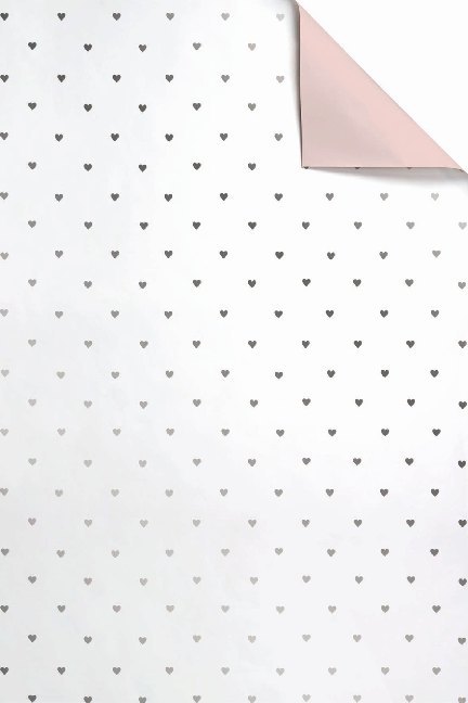 Geschenkpapier Tess silber FSC 15 Bogen (50 x 70 cm)