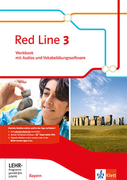 Red Line 3. Workbook mit Audios zum Download und Vokabelübungssoftware Klasse 7. Ausgabe Bayern