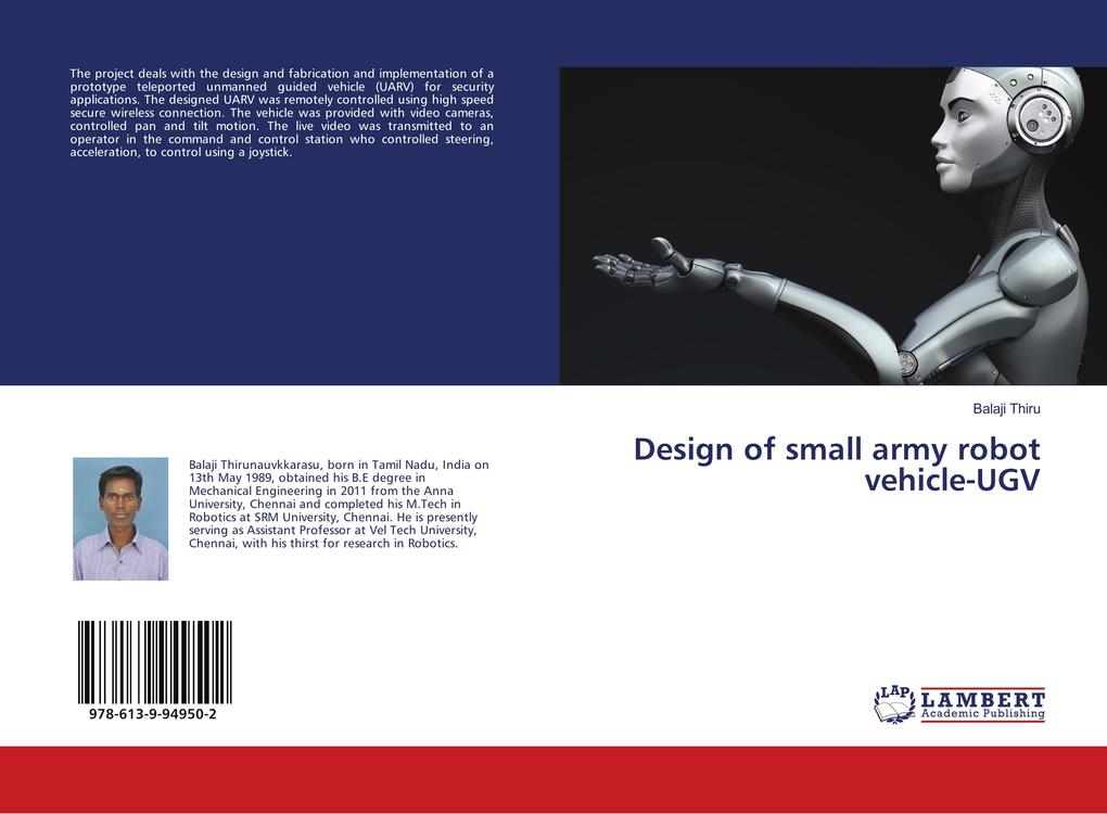 Design of small army robot vehicle-UGV