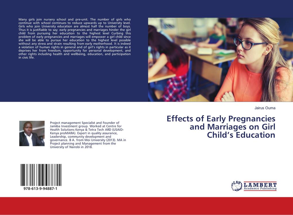 Effects of Early Pregnancies and Marriages on Girl Child's Education