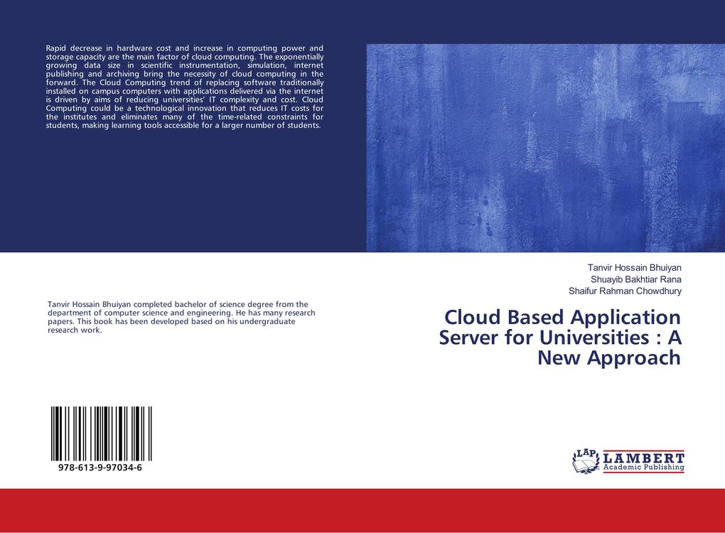 Cloud Based Application Server for Universities : A New Approach