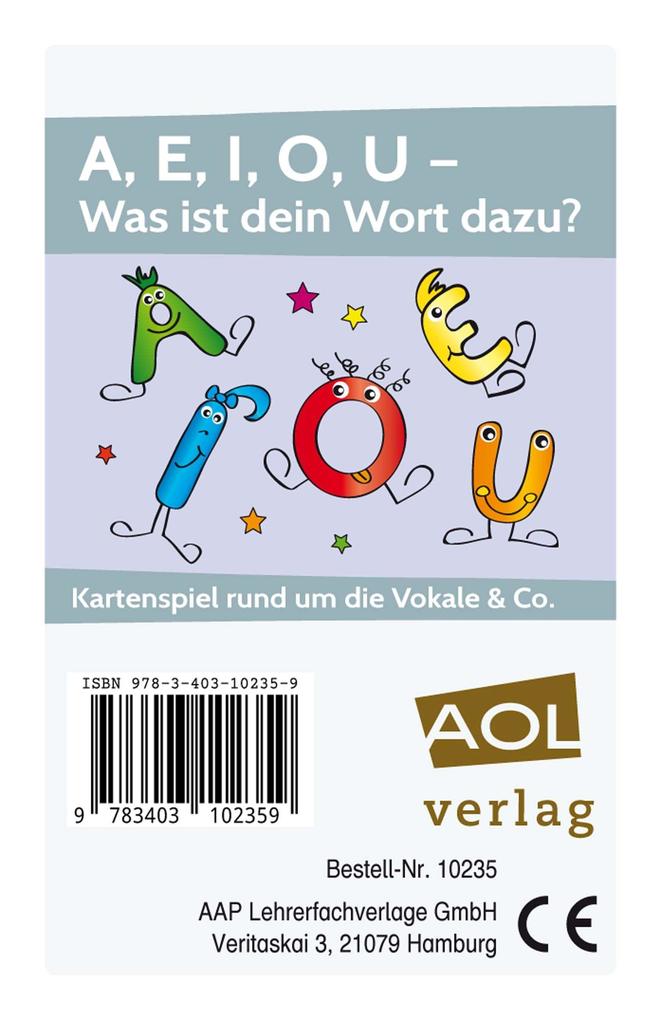 A E I O U - Was ist dein Wort dazu? (Kartenspiel)