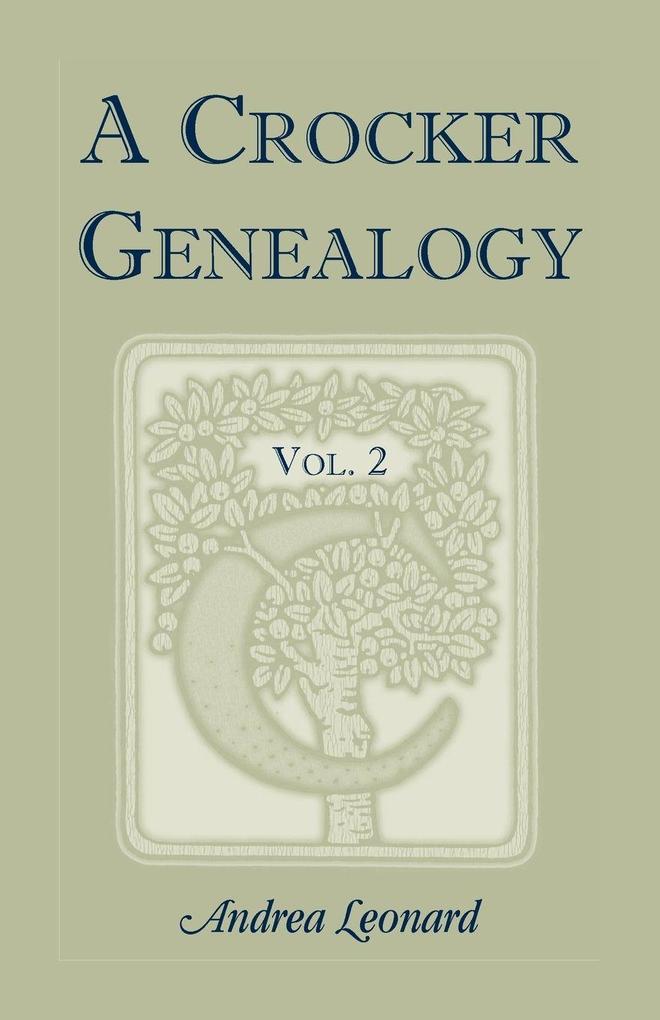 A Crocker Genealogy Volume 2