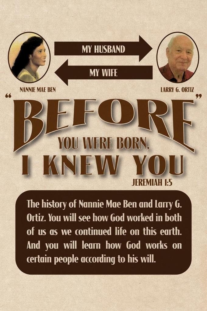 Before You Were Born I Knew You
