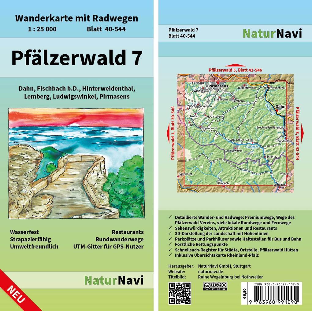 Pfälzerwald 7. Blatt 40-544 1 : 25 000