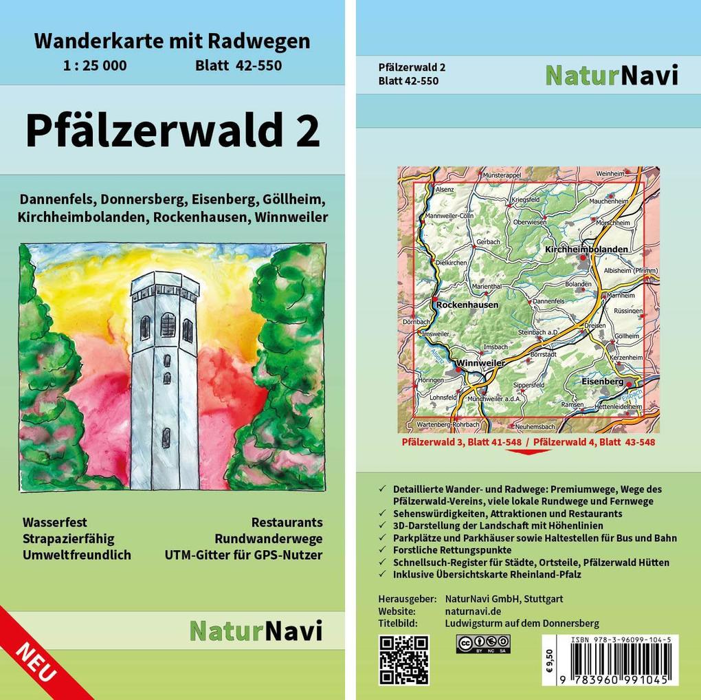 Pfälzerwald 2. Blatt 42-550 1 : 25 000