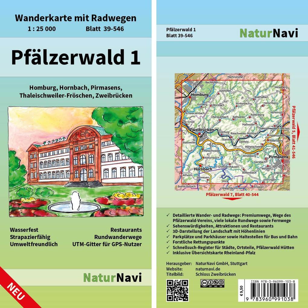 Pfälzerwald 1. Blatt 39-546 1 : 25 000