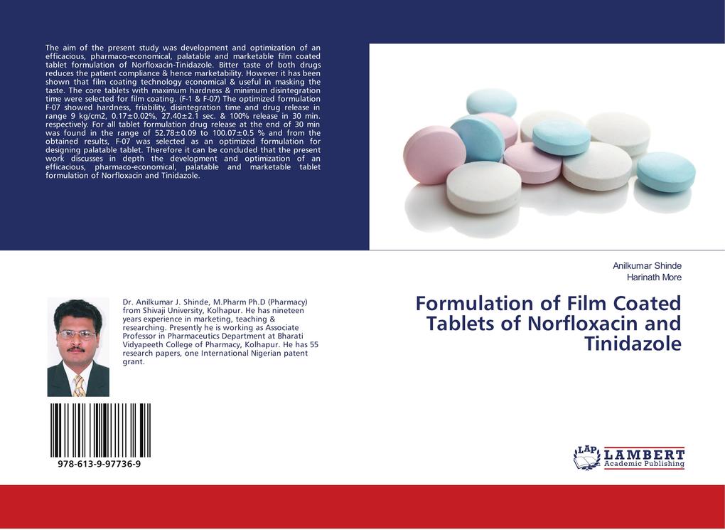 Formulation of Film Coated Tablets of Norfloxacin and Tinidazole