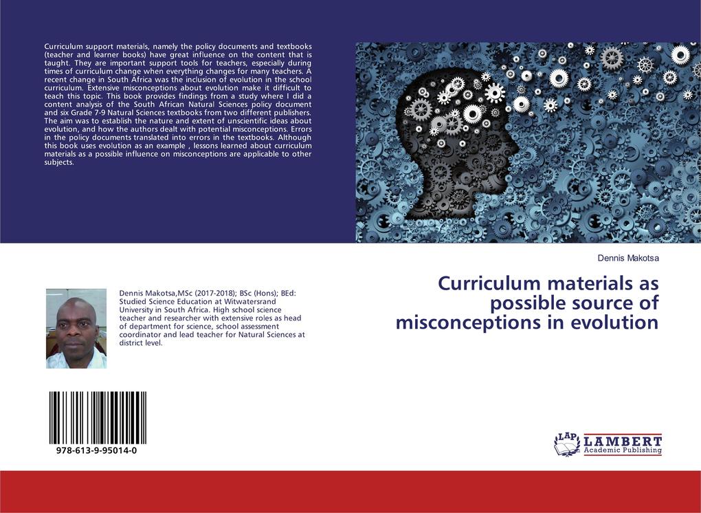 Curriculum materials as possible source of misconceptions in evolution