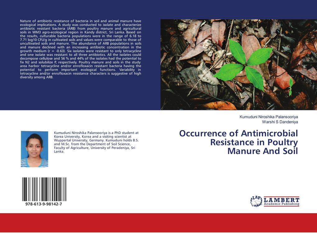 Occurrence of Antimicrobial Resistance in Poultry Manure And Soil