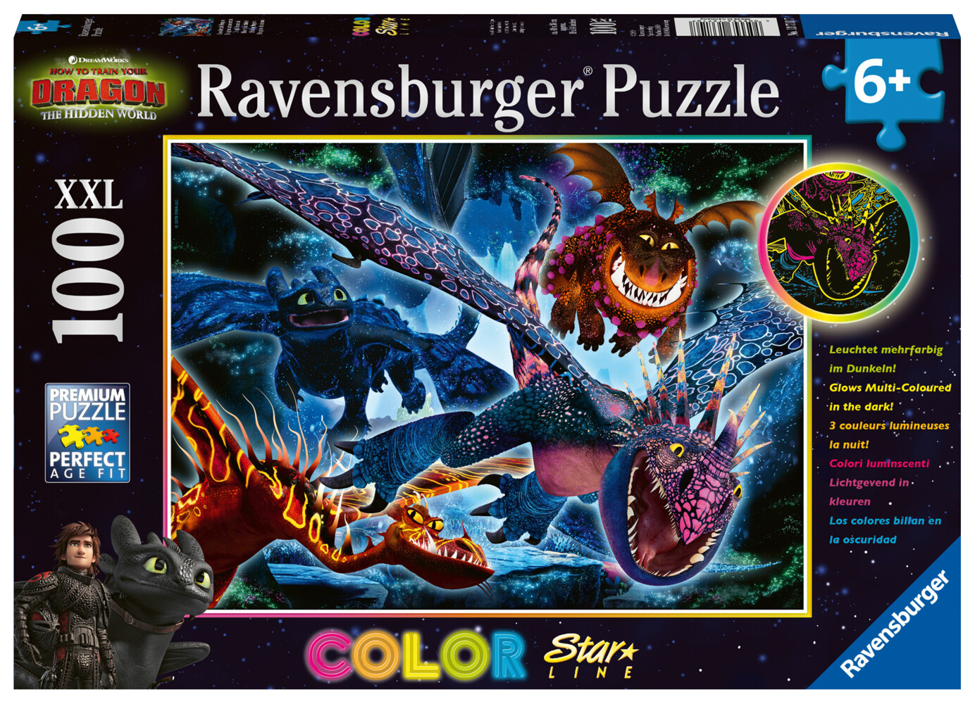 Image of Color Star Leucht Dragons 13710 PUZZLE