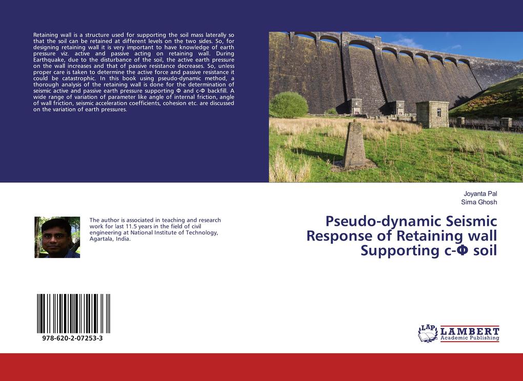 Pseudo-dynamic Seismic Response of Retaining wall Supporting c- soil