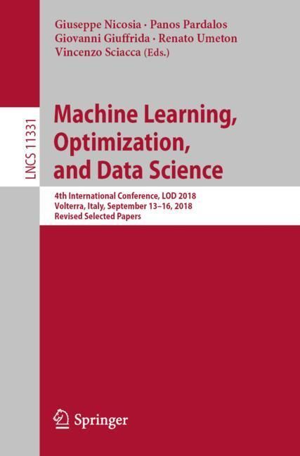 Machine Learning Optimization and Data Science
