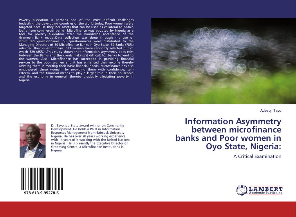 Information Asymmetry between microfinance banks and Poor women in Oyo State Nigeria: