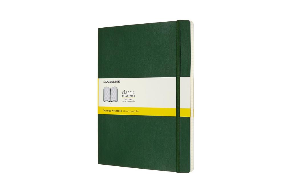 Image of Moleskine Notizbuch XL Kariert Myrtengrün