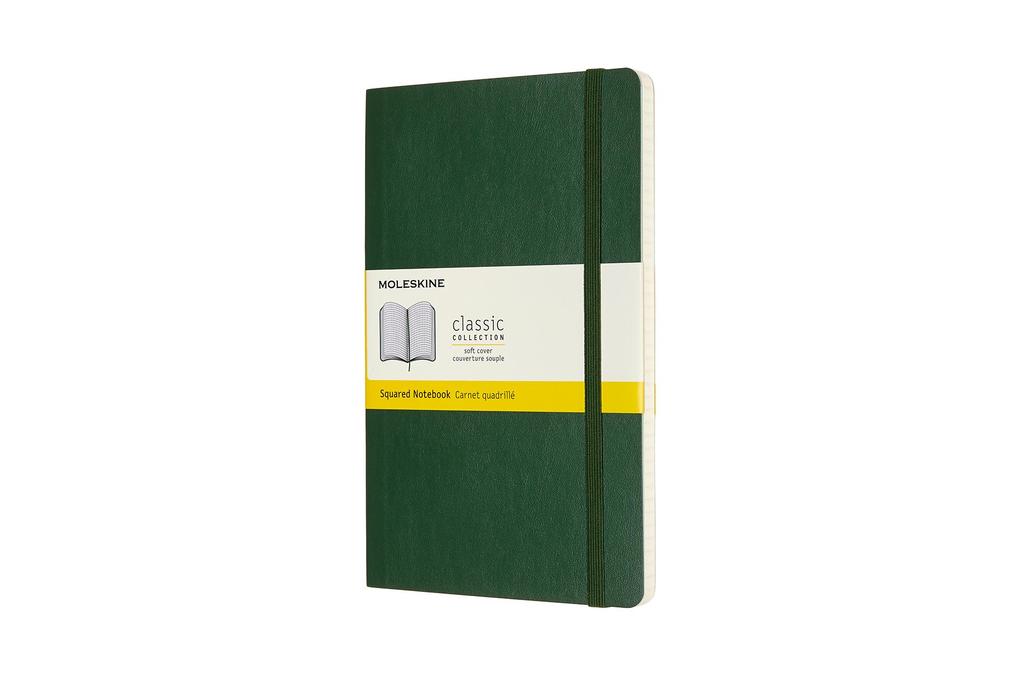 Image of Moleskine Notizbuch Large/A5 Kariert Myrtengrün
