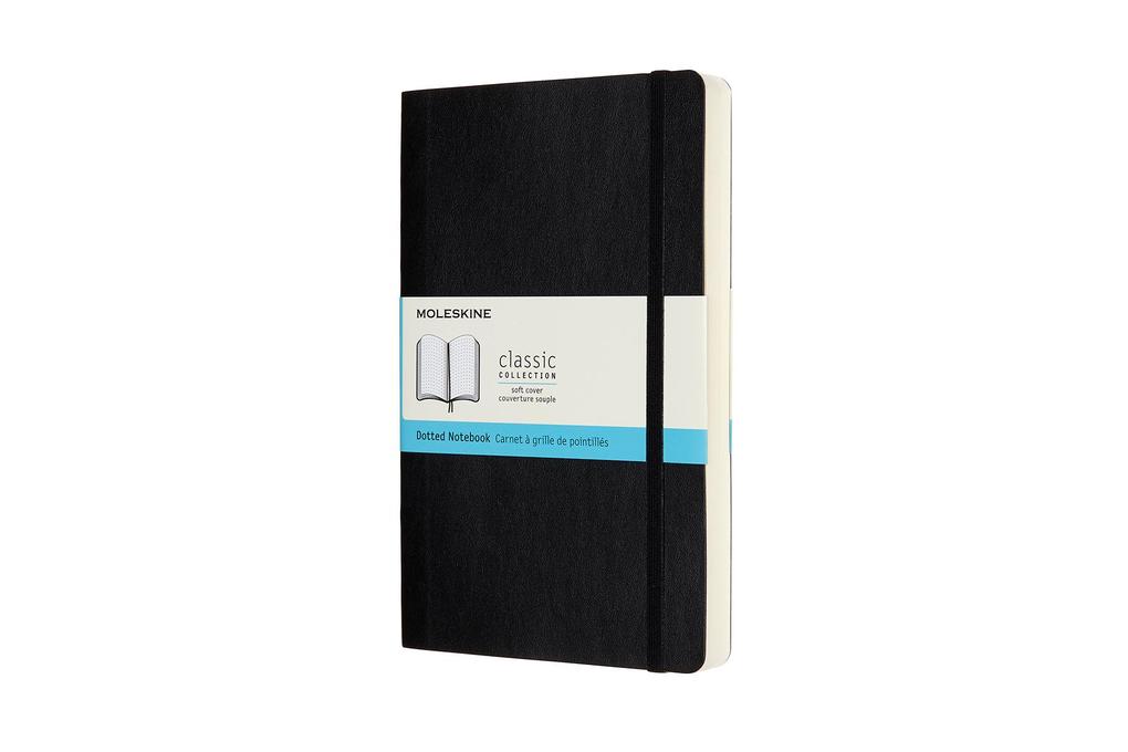 Moleskine Notizbuch Large/A5 Punktraster Erweiterte Seitenanzahl Schwarz