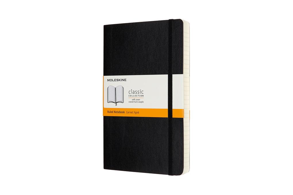 Moleskine Notizbuch Large/A5 Liniert Erweiterte Seitenanzahl Schwarz