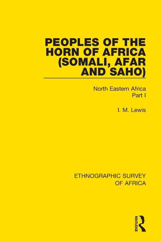 Peoples of the Horn of Africa (Somali Afar and Saho)