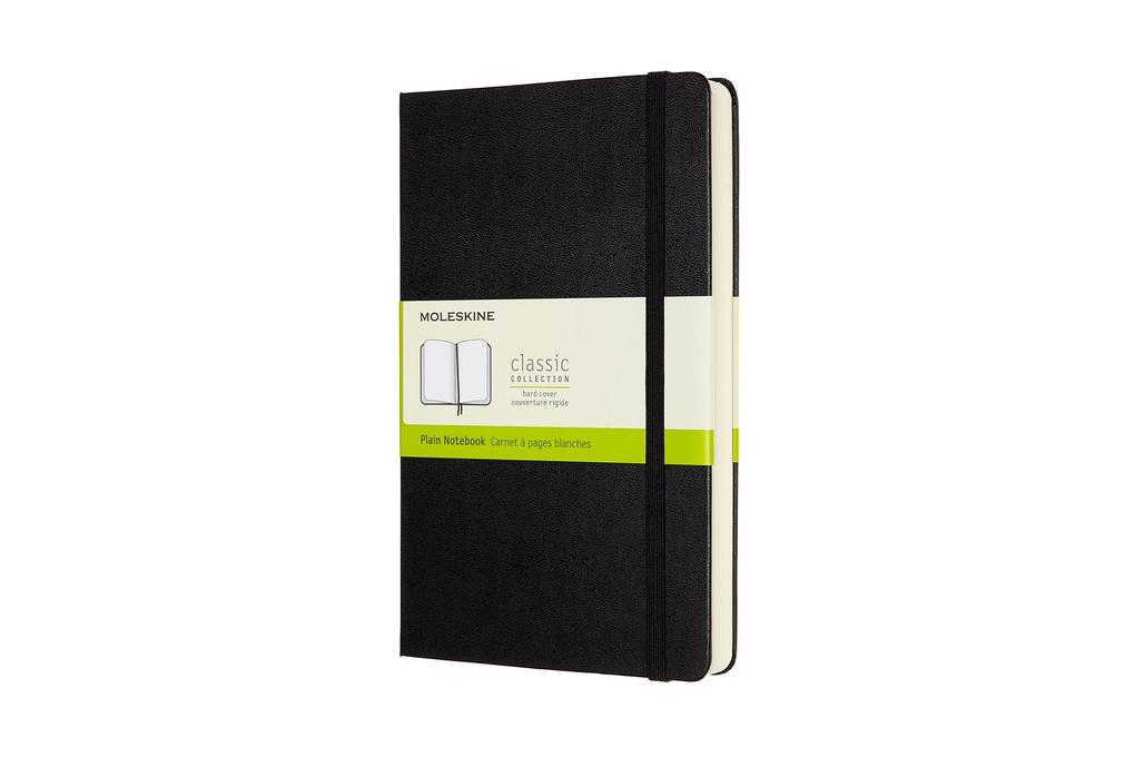 Moleskine Notizbuch Large/A5 Blanko Erweiterte Seitenanzahl Schwarz
