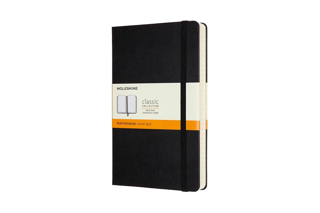Moleskine Notizbuch Large/A5 Liniert Erweiterte Seitenanzahl Schwarz
