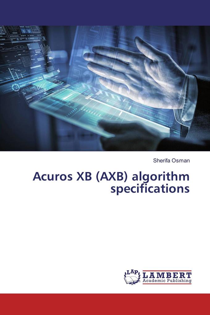 Acuros XB (AXB) algorithm specifications
