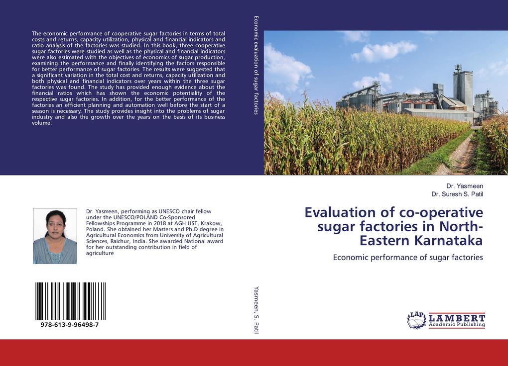 Evaluation of co-operative sugar factories in North-Eastern Karnataka