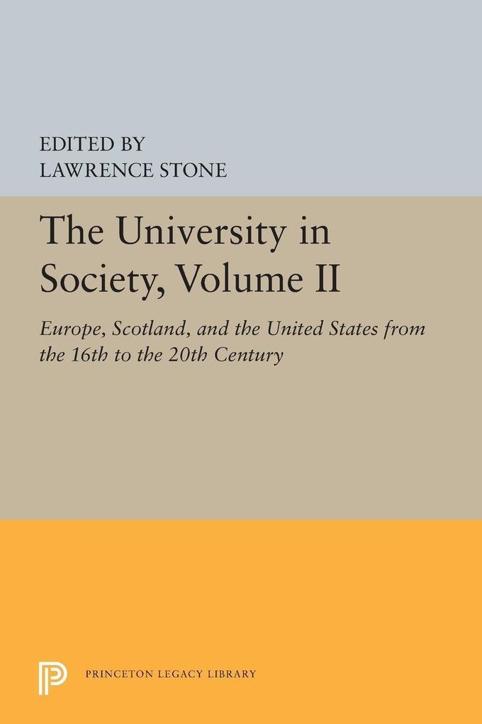 The University in Society Volume II