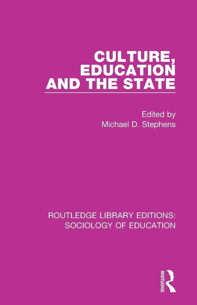Culture Education and the State