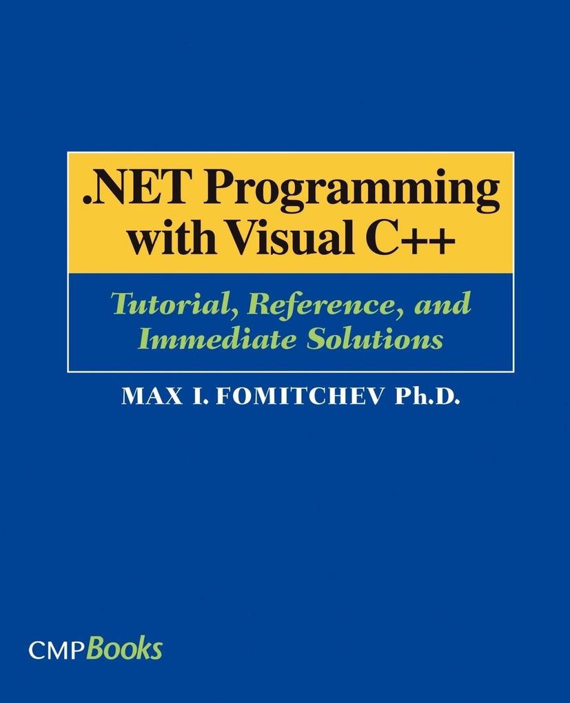 .NET Programming with Visual C++