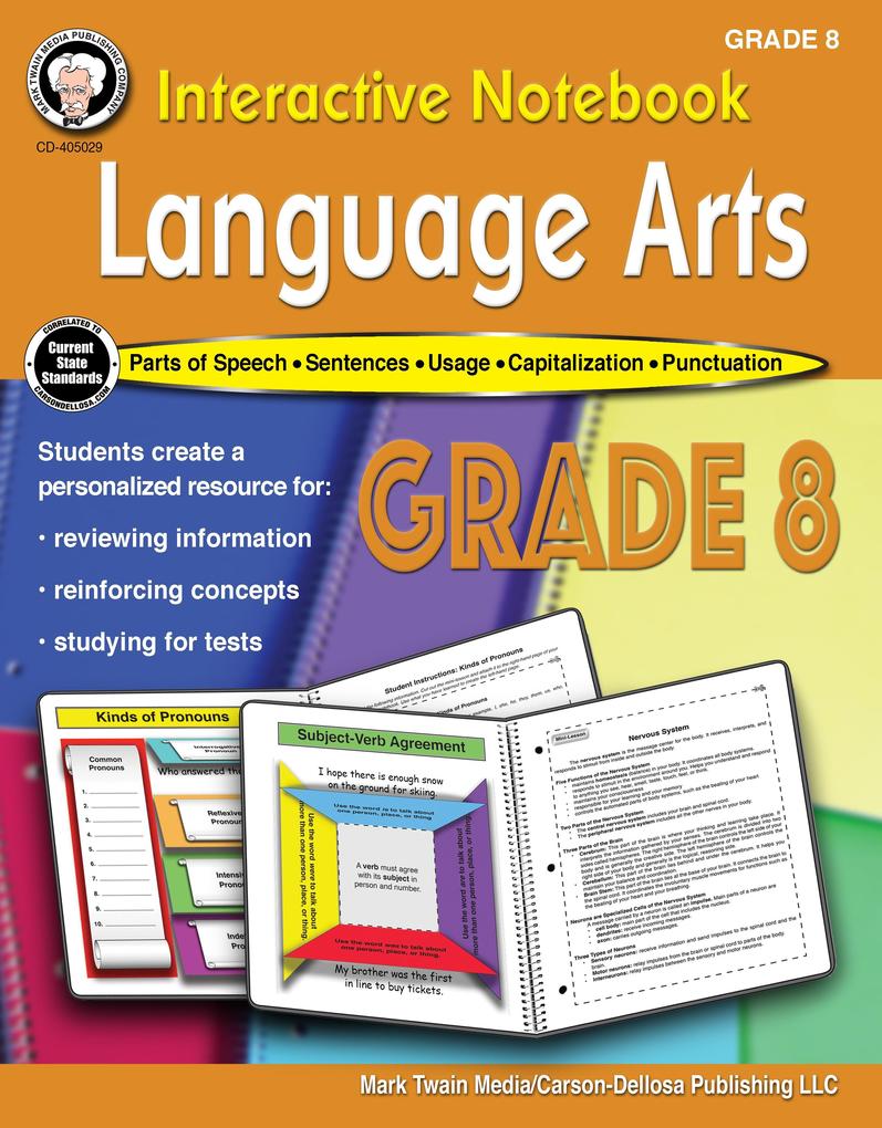 Interactive Notebook: Language Arts Workbook Grade 8
