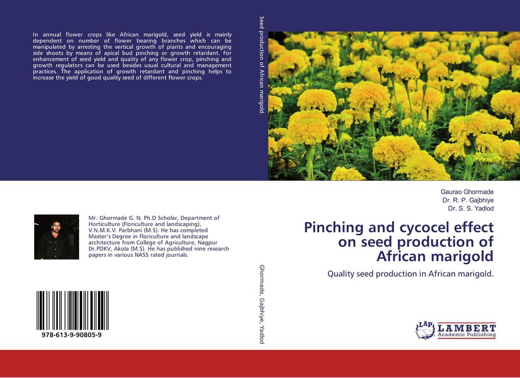 Pinching and cycocel effect on seed production of African marigold