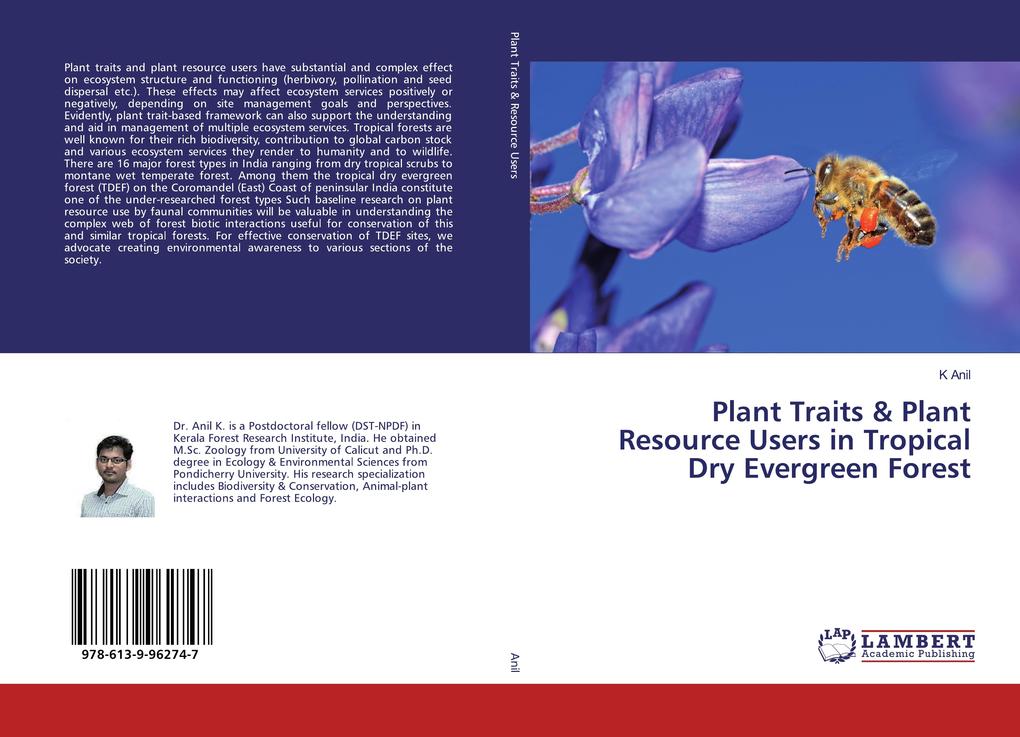 Plant Traits & Plant Resource Users in Tropical Dry Evergreen Forest