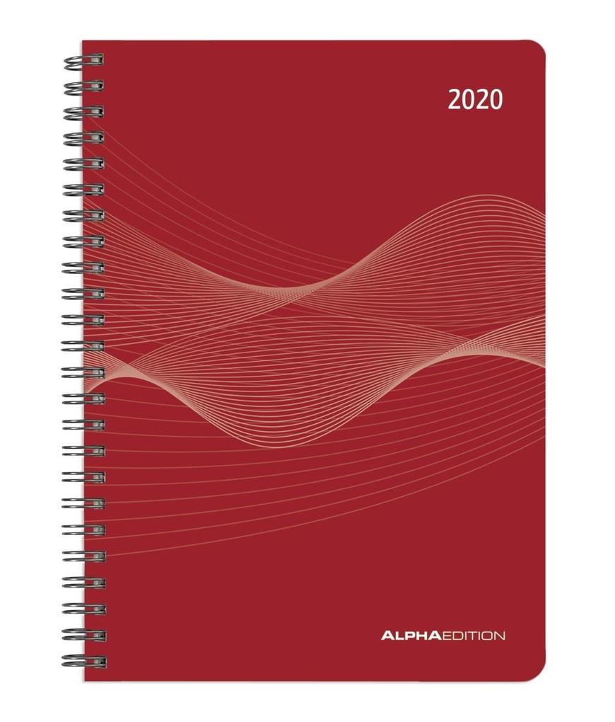 Wochenplaner Pp Einband Rot 2020 Kalender Ringbuch A5