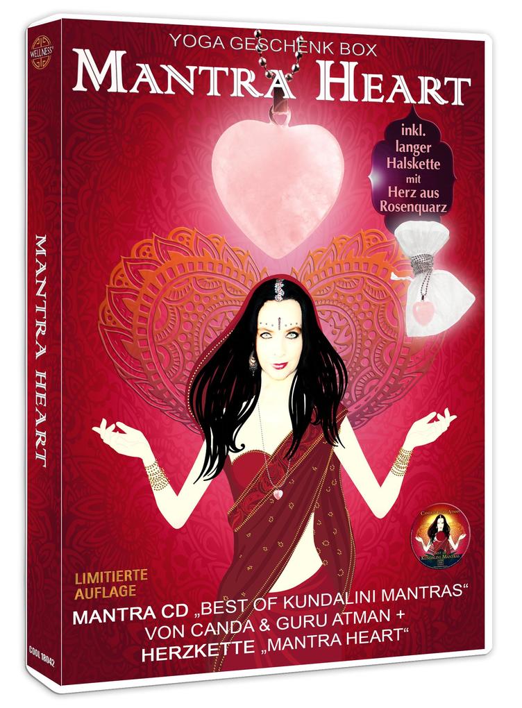 Mantra Heart Yoga Geschenk Box: CD+Herzkette