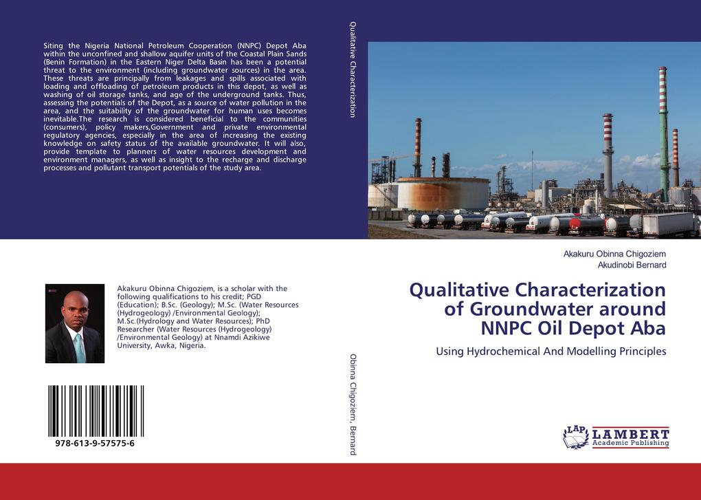 Qualitative Characterization of Groundwater around NNPC Oil Depot Aba