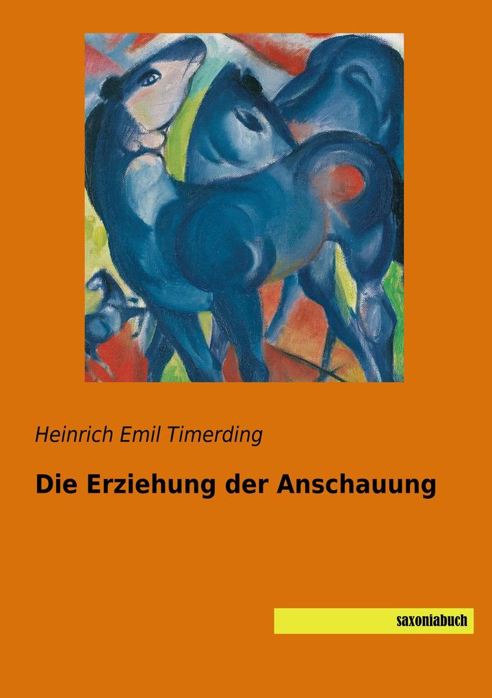 Die Erziehung der Anschauung