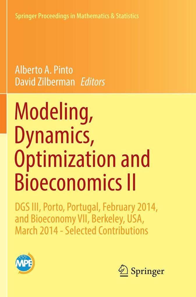 Modeling Dynamics Optimization and Bioeconomics II