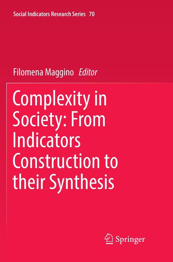 Complexity in Society: From Indicators Construction to their Synthesis
