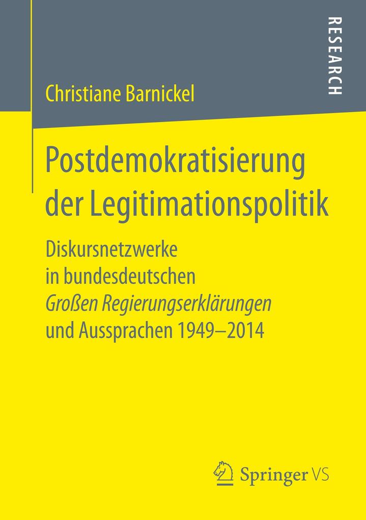 Postdemokratisierung der Legitimationspolitik