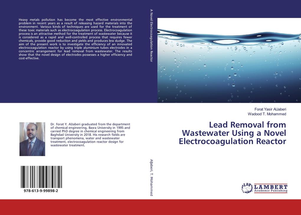 Lead Removal from Wastewater Using a Novel Electrocoagulation Reactor