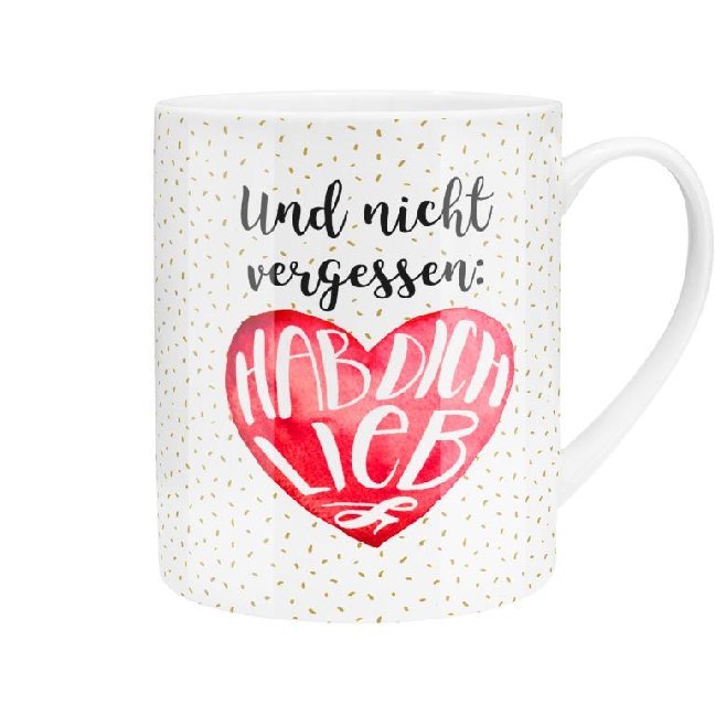 XL-Tasse 'Hab dich lieb'