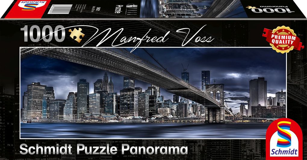 Image of SCHMIDT SPIELE (UE) New York, Dark Night 1000 Teile Puzzle, Mehrfarbig
