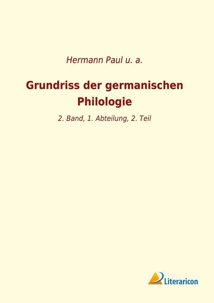 Grundriss der germanischen Philologie