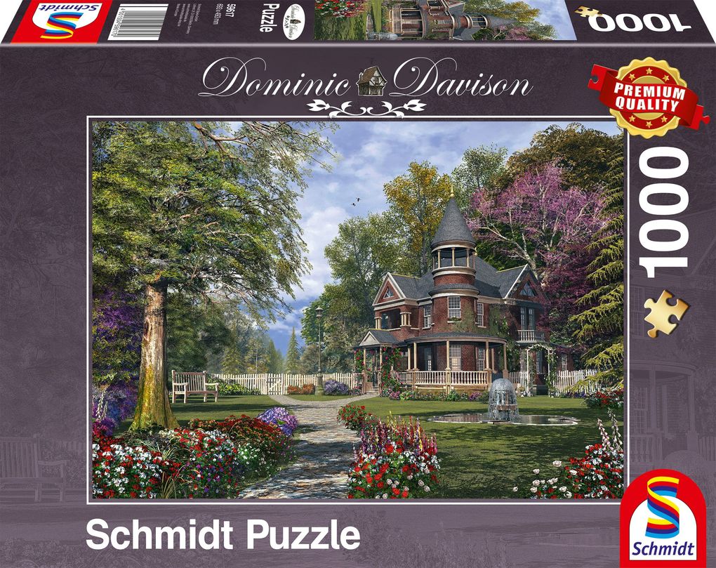 Image of SCHMIDT SPIELE (UE) Herrenhaus mit Türmchen 1000 Teile Puzzle, Mehrfarbig