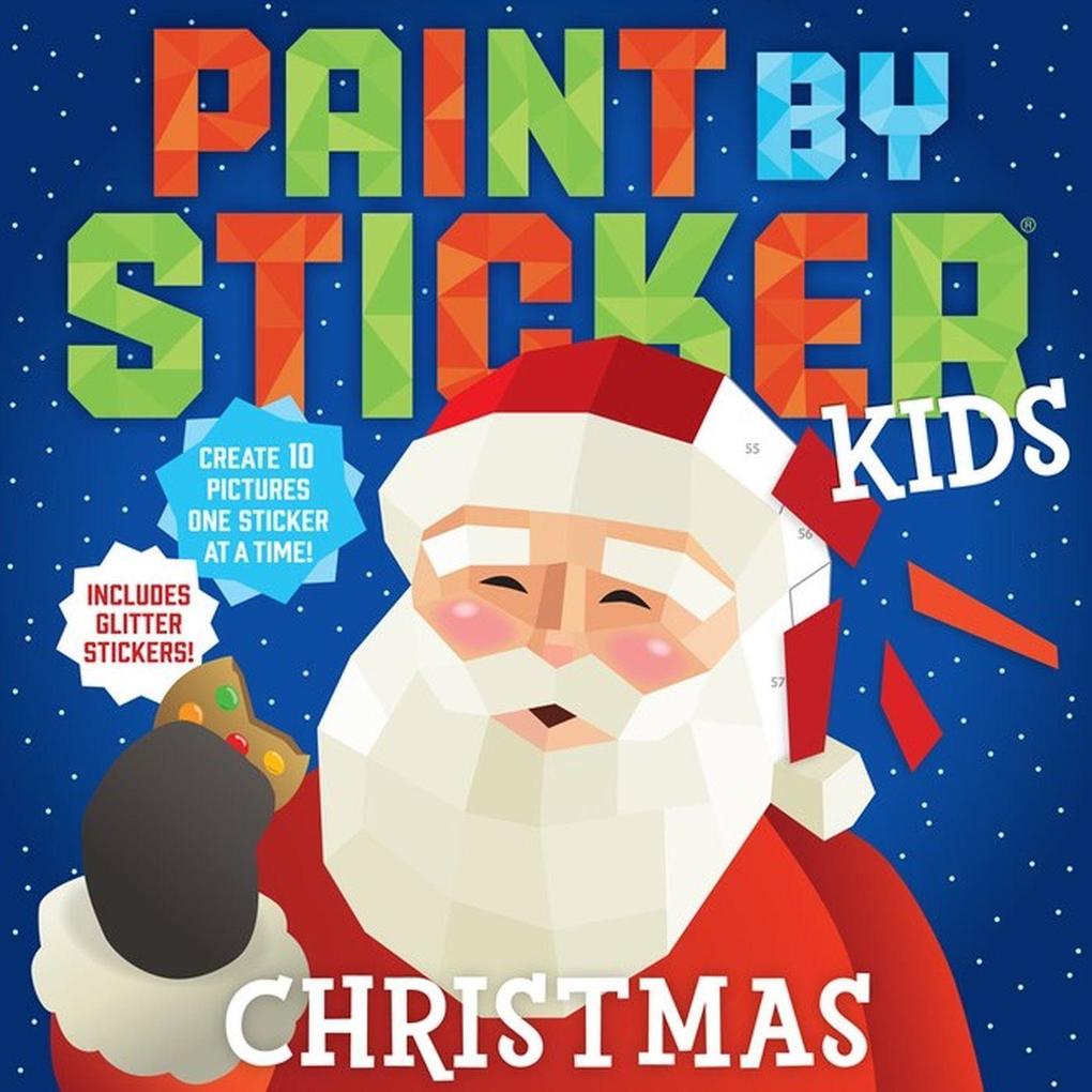 Workman Publishing Paint By Sticker Kids, Christmas