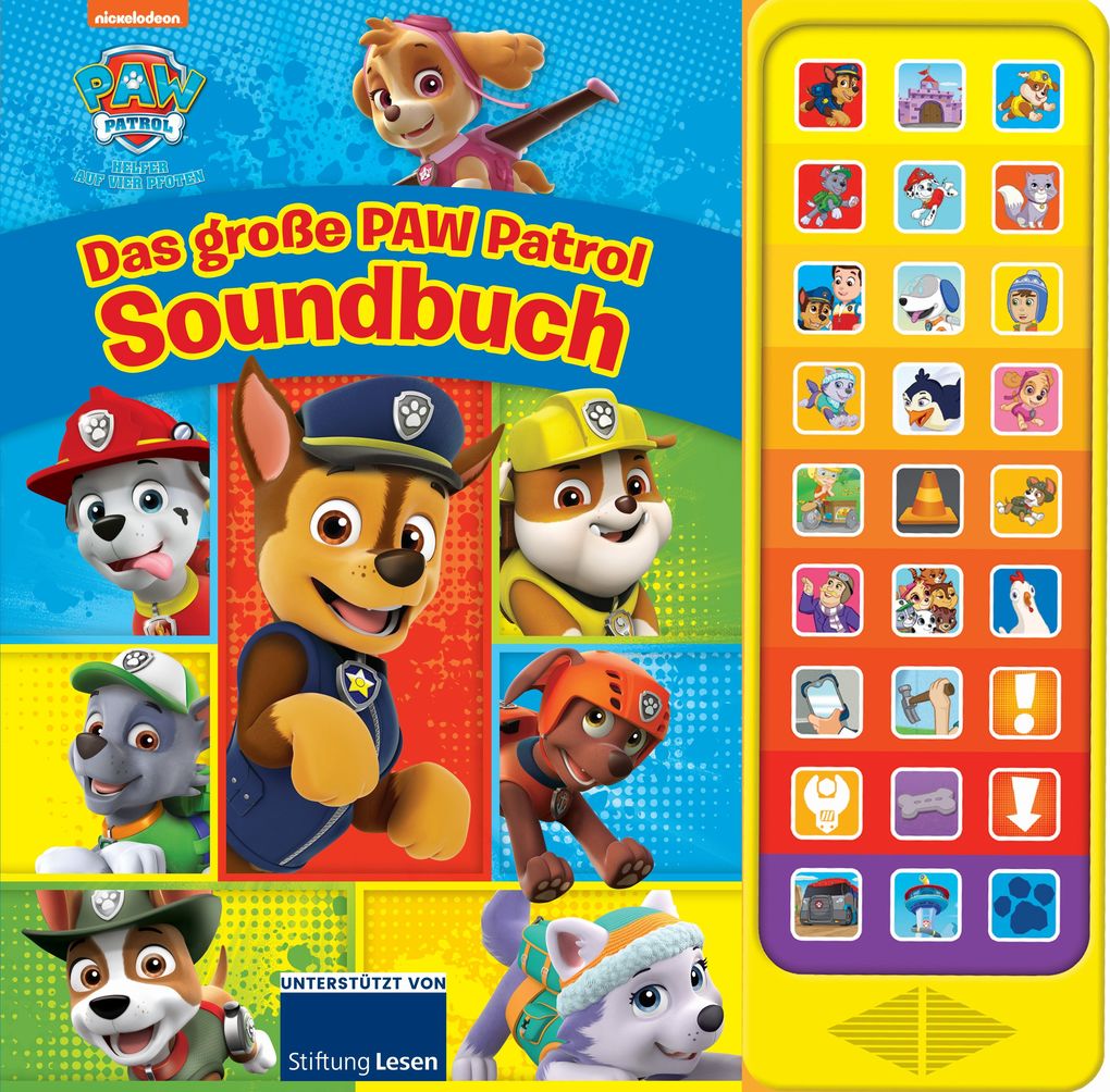 Das große PAW Patrol Soundbuch - 27-Button-Soundbuch mit 24 Seiten für Kinder ab 3 Jahren