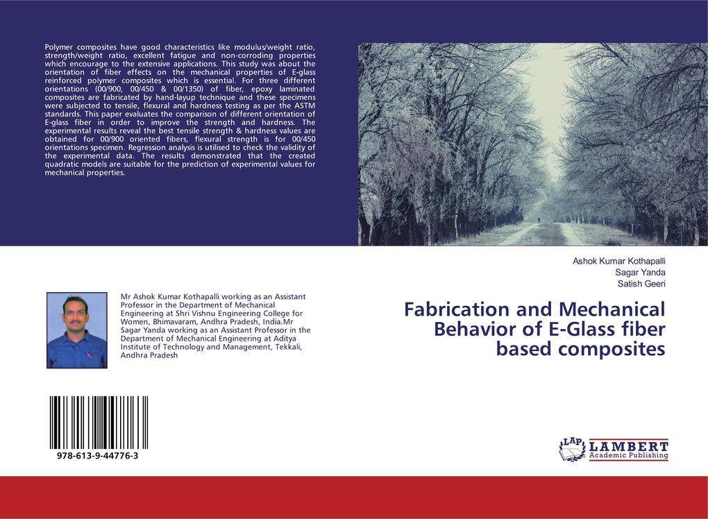 Fabrication and Mechanical Behavior of E-Glass fiber based composites