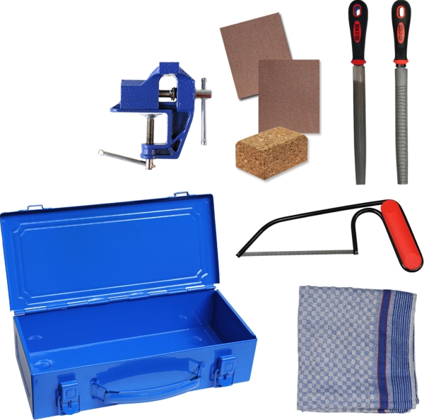 Corvus A600331 - Werkzeug Set Metall Box 01 blau Werkzeugkoffer