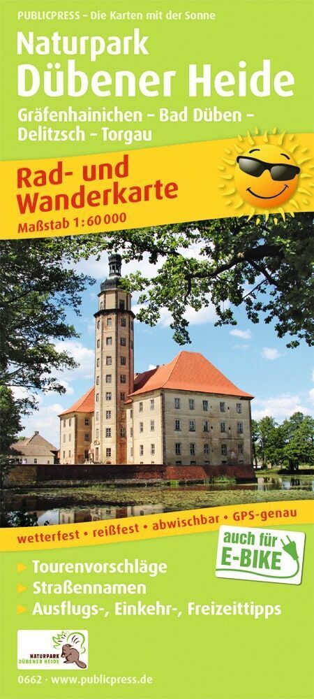 Naturpark Dübener Heide Gräfenheinichen - Bad Düben - Delitzsch - Torgau 1:60 000
